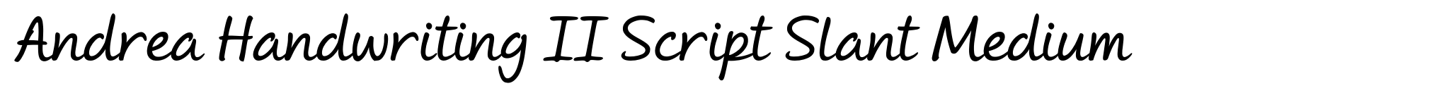 Andrea Handwriting II Script Slant Medium image